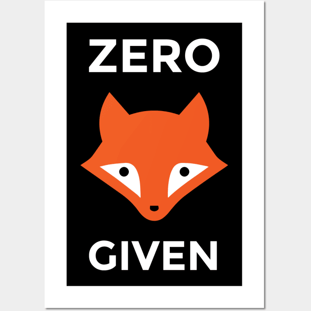 Zero Fox Given Wall Art by Migs
